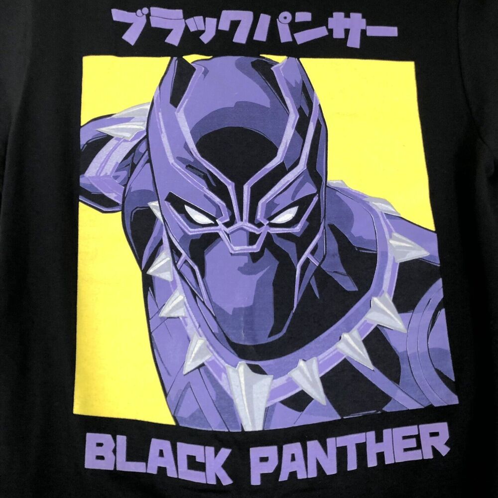 Marvel Avengers Mens Black Panther T Shirt Short Sleeve Size Small